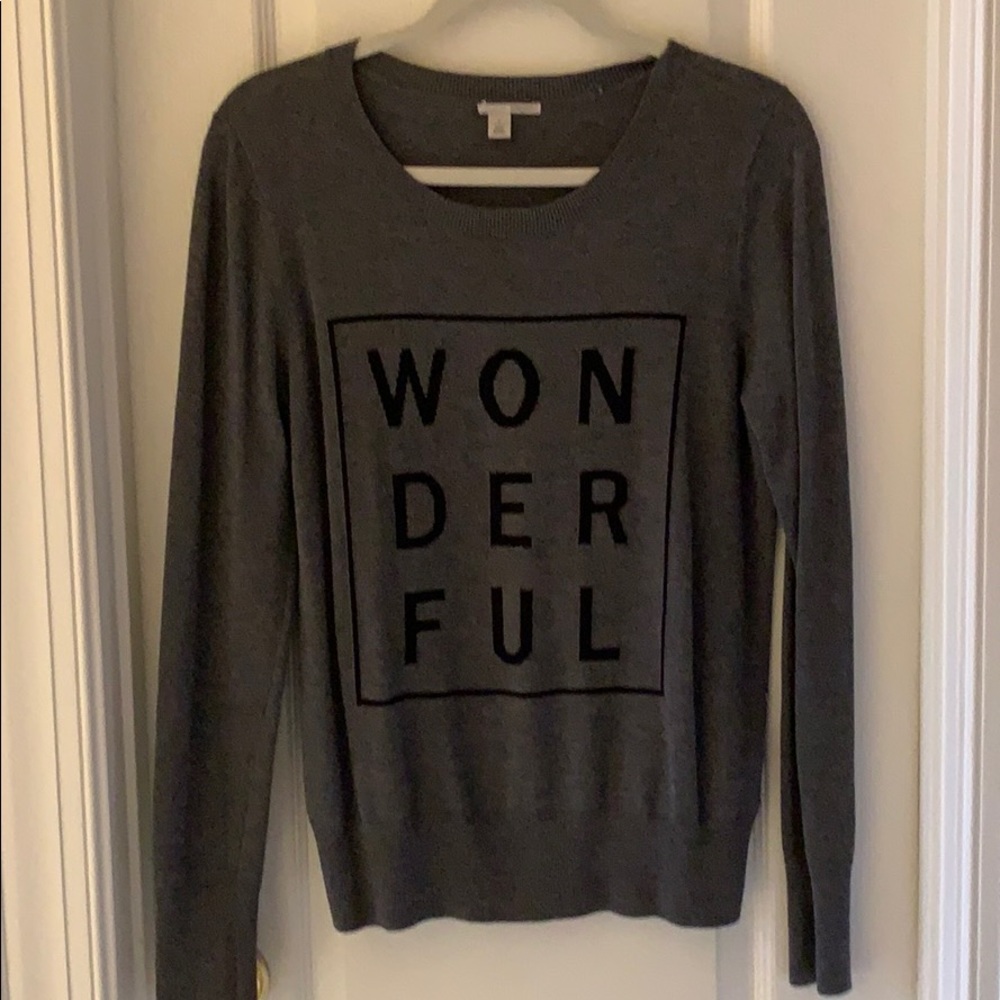 Halogen grey sweater